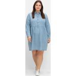 Hellblaue Sheego Denim Mini Minikleider & kurze Kleider aus Denim für Damen Größe XXL Große Größen 