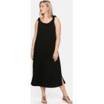 Reduzierte Schwarze Ärmellose Sheego Jerseykleider mit Quasten aus Jersey für Damen Übergrößen Große Größen 