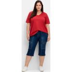 Reduzierte Blaue Sheego Denim Capri-Jeans aus Denim für Damen Größe XL Große Größen 