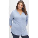 Reduzierte Blaue 3/4-ärmelige Sheego Rundhals-Ausschnitt Blusenshirts & Schlusen für Damen Größe XL Große Größen 