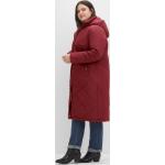 Bordeauxrote Gesteppte Sheego Damensteppmäntel & Damenpuffercoats mit Kapuze Größe XXL Große Größen für den für den Herbst 