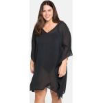 Schwarze Sheego V-Ausschnitt Transparente Blusen & durchsichtige Blusen durchsichtig für Damen Größe 3 XL Große Größen 
