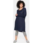 Reduzierte Marineblaue Sheego Sweatkleider aus Jersey für Damen Größe XXL Große Größen 