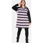 Reduzierte Schwarze Casual Sheego Sweatkleider mit Reißverschluss mit Kapuze für Damen Übergrößen Große Größen 