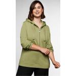Reduzierte Sheego Nachhaltige Damensweatshirts mit Reißverschluss mit Kapuze Größe XXL Große Größen 