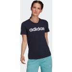 Blaue adidas Core T-Shirts für Damen Größe XXL Große Größen 