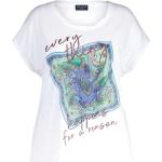 Reduzierte Mintgrüne Via Appia Due T-Shirts mit Glitzer für Damen Übergrößen Große Größen 
