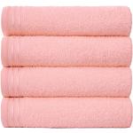 Reduzierte Pinke Strandtücher aus Baumwolle schnelltrocknend 4-teilig 