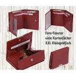 Rote Wiener Schachteln aus Leder für Damen maxi / XXL 