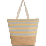 Gelbe Normani Strandtaschen & Badetaschen mit Reißverschluss für Damen 