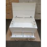 Weiße Kistenkolli Altes Land Rechteckige Rollcontainer mit Schublade Breite 0-50cm, Höhe 0-50cm, Tiefe 0-50cm 