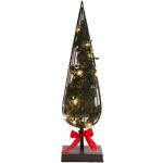 Schwarze 26 cm Runde Geschmückte Weihnachtsbäume aus Metall 