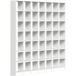 Weiße Pickawood Bücherregale matt aus Massivholz mit Schublade Breite 250-300cm, Höhe 200-250cm, Tiefe 0-50cm 