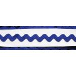 Blaue Großhandel für Schneiderbedarf Zackenlitzen mit Ornament-Motiv maschinenwaschbar 