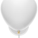 Weiße Moderne Gubi Ovale LED Wandleuchten pulverbeschichtet aus Messing E14 