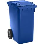 Blaue Mülltonnen 301l - 400l aus HDPE 