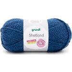 Gründl Shetland Handstrickgarn, Wolle, Blau, 1 x 1