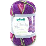 Gründl Sockenwolle Hot Socks Simila 100 g violett-lila-flieder-fuchsia-rost - [GLO663608718]