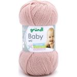 Gründl Wolle Baby uni 50 g altrosa Rosa (GLO663608295)