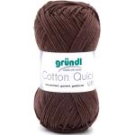 Gründl Wolle Cotton Quick 50 g uni schokolade Grün (GLO663608329)