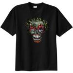 Schwarze Gothic T-Shirts aus Baumwolle für Herren Größe XL 