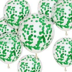 Grüne Konfetti-Luftballons, 50 Stück, 30,5 cm, Party-Ballons, starke dicke Ballons für Geburtstag, Kinderparty, Hochzeiten, Babypartys, Veranstaltungen, Dekorationen, Zubehör (grüne Konfetti-Ballons)