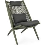 Reduzierte Grüne Lounge Sessel pulverbeschichtet mit Kissen Breite 50-100cm, Höhe 50-100cm, Tiefe 50-100cm 