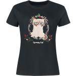 Grumpy Cat T-Shirt - Grumpy Christmas - M bis XXL - für Damen - Größe L - schwarz - EMP exklusives Merchandise
