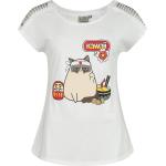 Grumpy Cat T-Shirt - Japanese - S bis 3XL - für Damen - Größe L - weiß - EMP exklusives Merchandise