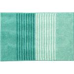 Grüne Gestreifte Moderne Grund Badteppiche aus Textil 