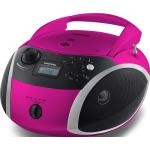 Grundig Player GRB 3000, CD-Player (ex (FM, Bluetooth), Radio, Pink, Silber