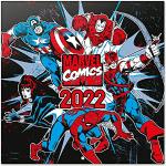 Grupo Erik Marvel Comics Kalender 2022 Wandkalender 2022 Groß für 12 Monate mit Geschenk Poster