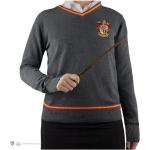 Graue Bestickte Harry Potter Gryffindor V-Ausschnitt Herrensweatshirts Größe M 