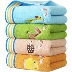Reduzierte Bunte Kinderbadetücher aus Baumwolle 4-teilig 