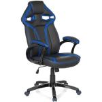 Schwarze Moderne hjh Office Gaming Stühle & Gaming Chairs aus Kunstleder mit Armlehne 