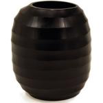 Schwarze 18 cm GUAXS Runde Vasen & Blumenvasen 15 cm mundgeblasen 