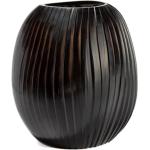 Schwarze 32 cm GUAXS Runde Vasen & Blumenvasen 29 cm mundgeblasen 