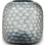 Indigofarbene 19 cm GUAXS Runde Vasen & Blumenvasen aus Glas mundgeblasen 