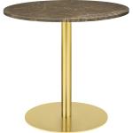 Braune Moderne Gubi Runde Design Tische aus Metall 