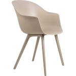 Beige Moderne Gubi Designer Stühle aus Kunststoff Outdoor Breite 50-100cm, Höhe 50-100cm, Tiefe 50-100cm 