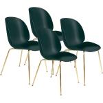 Reduzierte Dunkelgrüne Moderne Gubi Designer Stühle matt aus Metall Breite 50-100cm, Höhe 50-100cm, Tiefe 50-100cm 4-teilig 