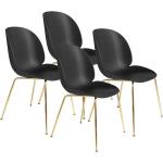Reduzierte Schwarze Moderne Gubi Designer Stühle matt aus Metall Breite 50-100cm, Höhe 50-100cm, Tiefe 50-100cm 4-teilig 