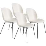 Reduzierte Alabasterfarbene Moderne Gubi Designer Stühle aus Chrom Breite 50-100cm, Höhe 50-100cm, Tiefe 50-100cm 4-teilig 