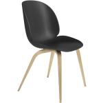 Reduzierte Schwarze Moderne Gubi Designer Stühle lackiert aus Eiche Breite 50-100cm, Höhe 50-100cm, Tiefe 50-100cm 