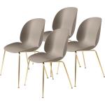 Beige Moderne Gubi Designer Stühle aus Kunststoff Breite 50-100cm, Höhe 50-100cm, Tiefe 50-100cm 4-teilig 