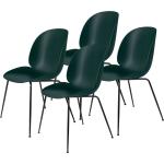 Dunkelgrüne Moderne Gubi Designer Stühle Breite 50-100cm, Höhe 50-100cm, Tiefe 50-100cm 4-teilig 