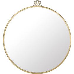 Gubi - Randaccio Spiegel - gold, rund, Glas,Metall - vintage Messing (104) Ø 70 cm