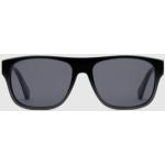 Schwarze Gucci Rechteckige Retro Sonnenbrillen aus Acetat für Herren 