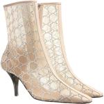 Gucci Boots & Stiefeletten - GG Mid-Heel Boot - Gr. 36,5 (EU) - in Creme - für Damen