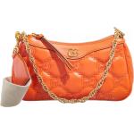 Reduzierte Orange Gucci Lederhandtaschen aus Leder für Damen 